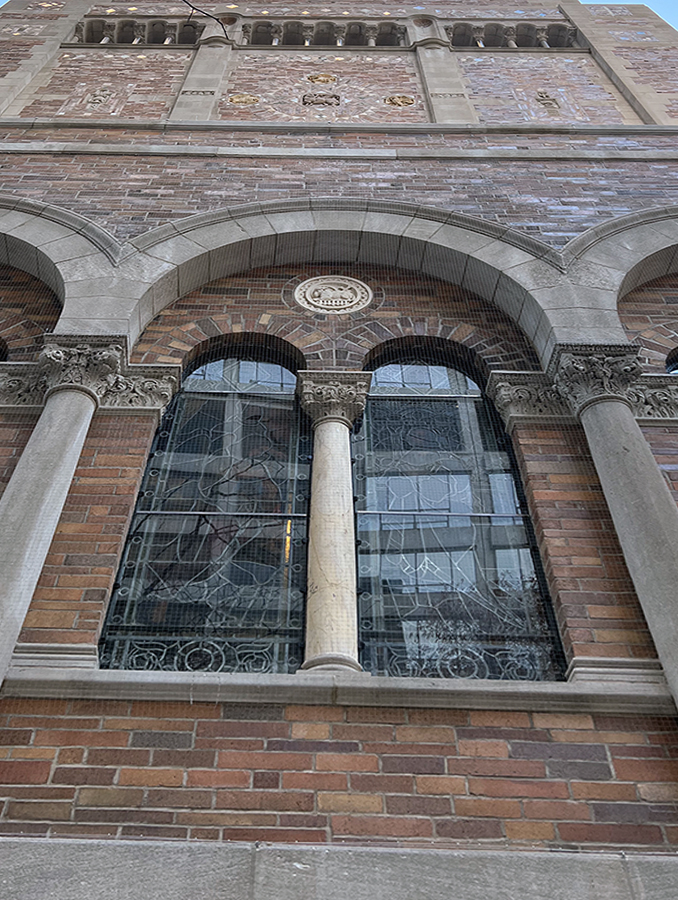 north acade window restored