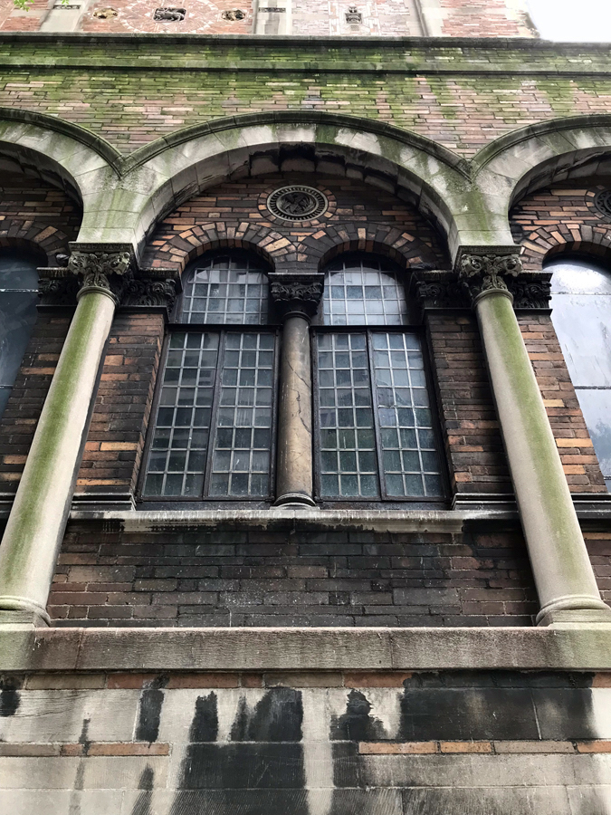 north facade window